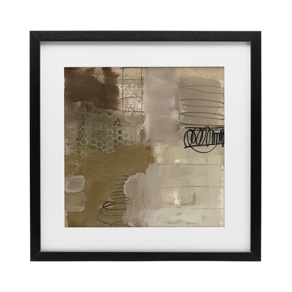 Stupell Industries Indulged Homage Composition Black Framed Print Under Glass design by Brent Baker, 13 x 13