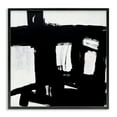 thumbnail image 1 of Stupell Industries Industrial Black Streaks Abstract Painting Black Framed Art Print Wall Art, 12 x 12, 1 of 10