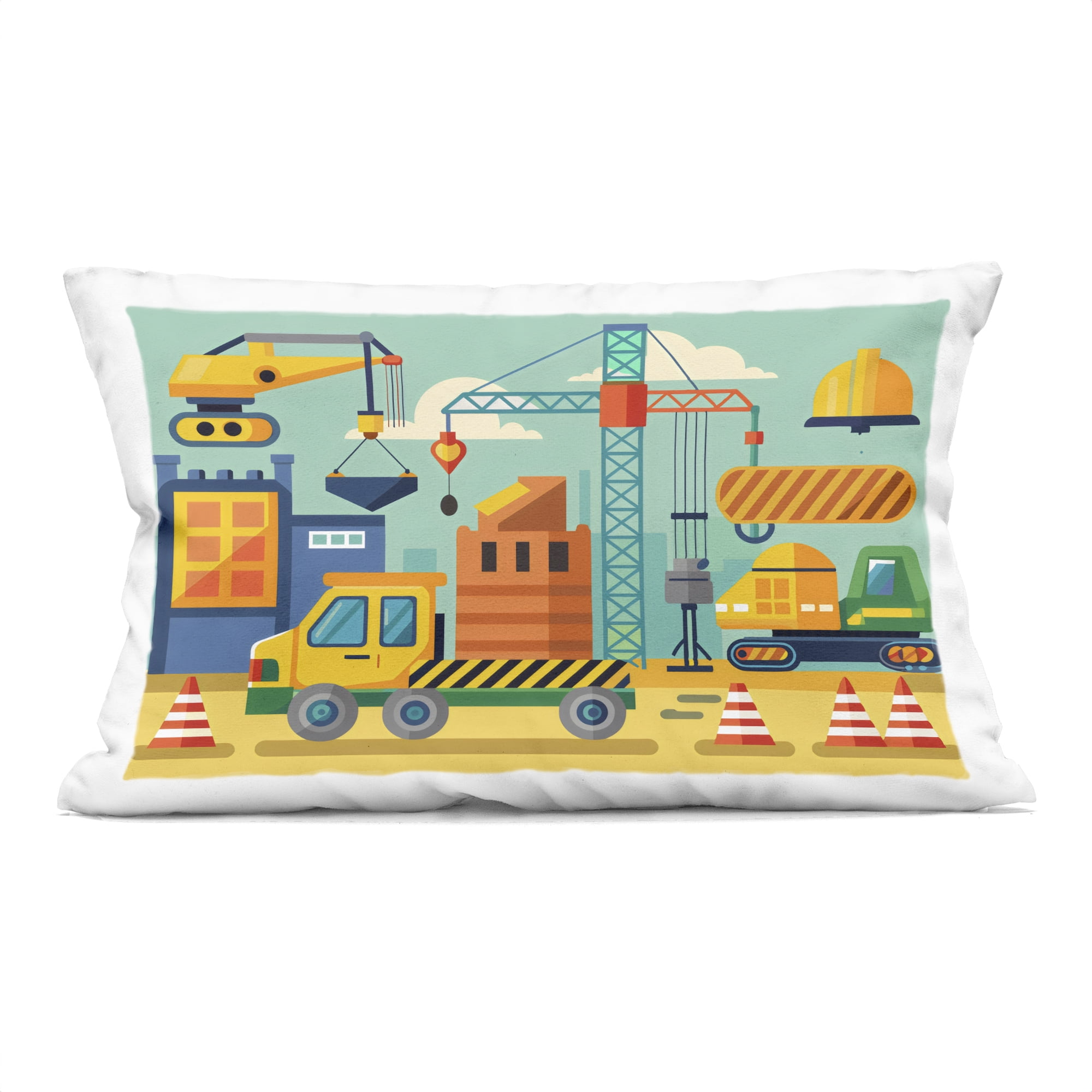 Stupell Industries Industrial Construction Site Decorative Printed Throw Pillow, design by Creative Studio
