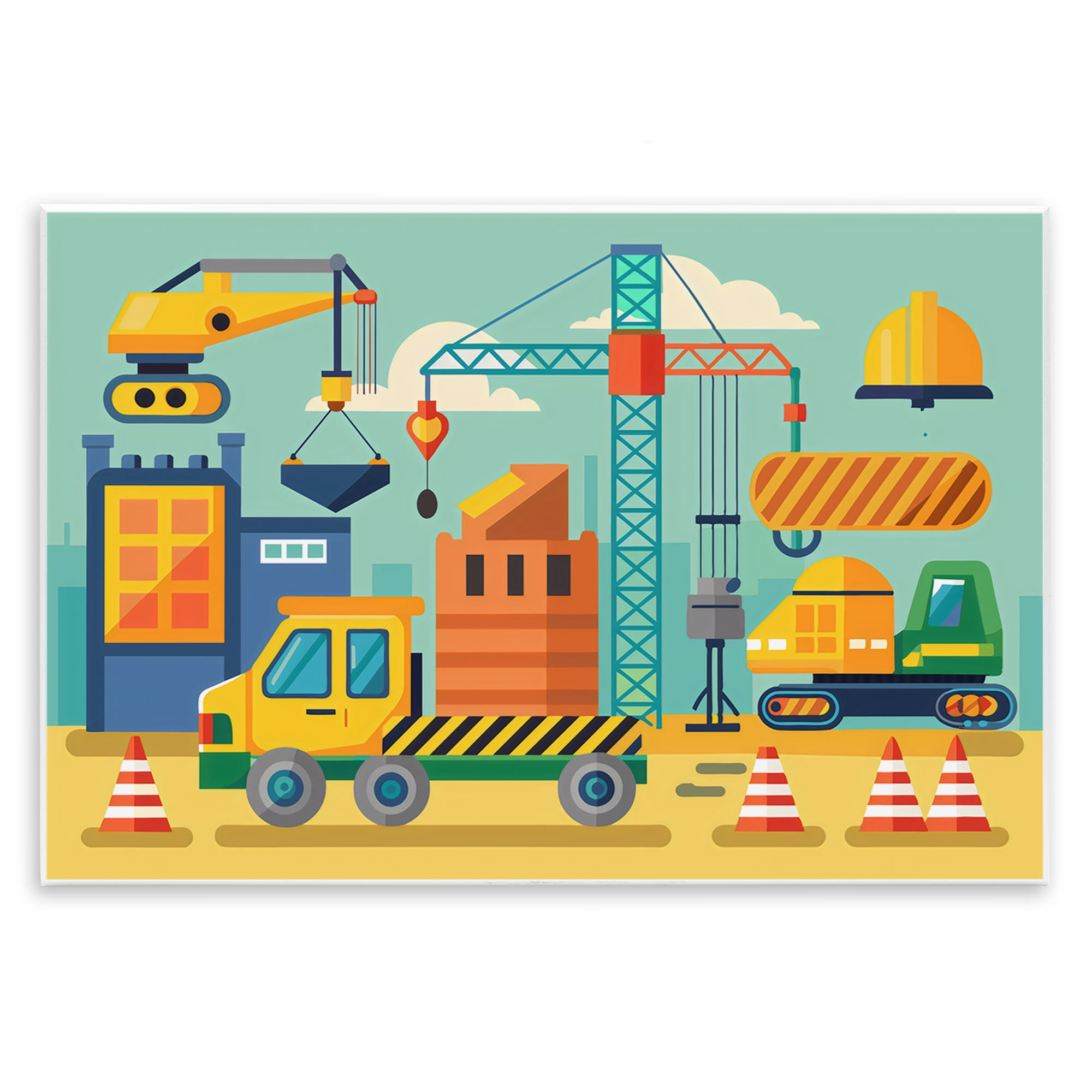 Stupell Industries Industrial Construction Site Wall Plaque Art, design by Creative Studio