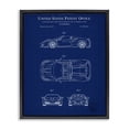 thumbnail image 1 of Stupell Industries Industrial Detailed Automobile Blueprint Black Floating Frame Canvas Art, 17 x 21, by Karl Hronek, 1 of 8