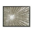 thumbnail image 1 of Stupell Industries Industrial Distressed Line Burst White Brown Black Framed by Studio W, 1 of 5