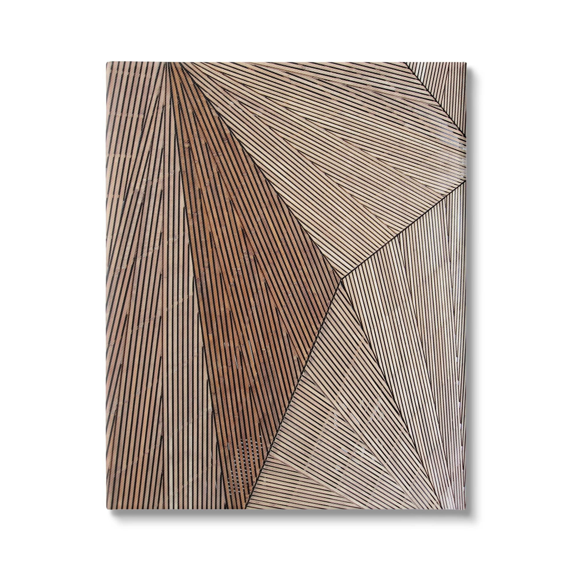 Stupell Industries Industrial Line Abstract Composition Geometric Shapes Brown Black, 16 x 20,Design by Malerifabrikken