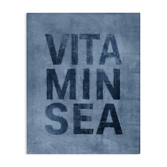 Stupell Industries Industrial Vitamin Sea Phrase Canvas Art, 36 x 48, by Victoria Barnes