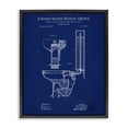thumbnail image 1 of Stupell Industries Industrial Water Closet Blueprint Black Floating Frame Canvas Art, 17 x 21, by Karl Hronek, 1 of 8
