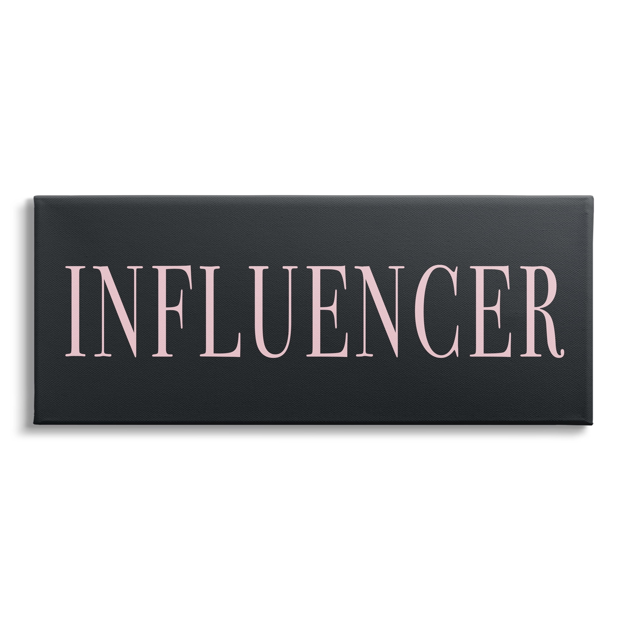 Stupell Industries Influencer Casual Chic Text Black Pink Design Graphic Art Gallery Wrapped Canvas Print Wall Art, Design by Daphne Polselli