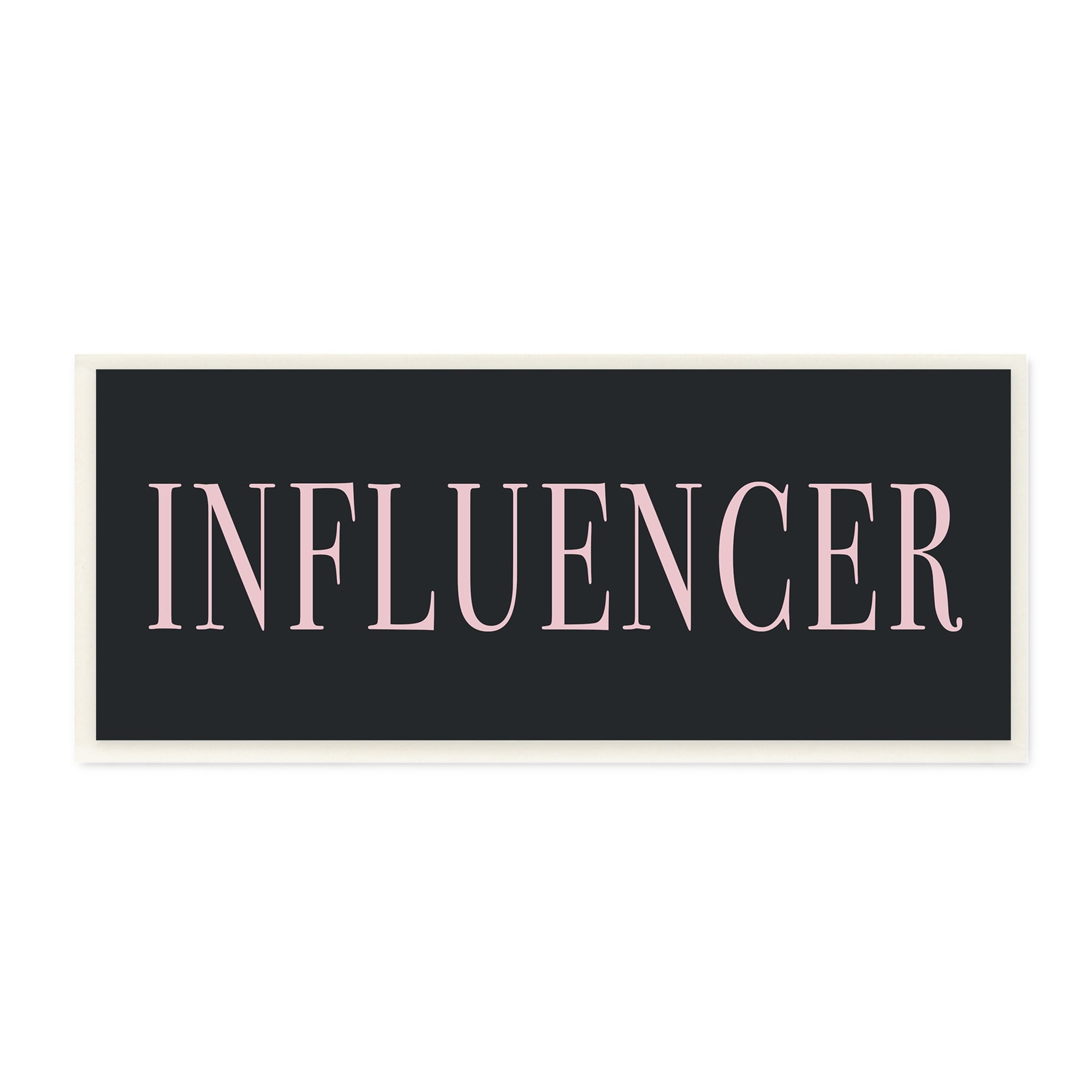 Stupell Industries Influencer Casual Chic Text Black Pink Design Graphic Art Unframed Art Print Wall Art, Design by Daphne Polselli
