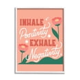thumbnail image 1 of Stupell Industries Inhale Positivity Exhale Negativity Floral Motivational Sign,16 x 20, Design by Hey Bre! Creative Studio, 1 of 5