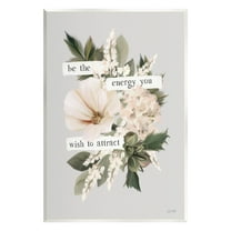 Stupell Industries Inspirational Be The Energy Botanical & Floral Painting Unframed Art Print Wall Art, 10 x 15