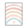 thumbnail image 1 of Stupell Industries Inspirational Confidence Rainbow Phrases Graphic Art Gray Framed Art Print Wall Art, Design by Daphne Polselli, 1 of 7