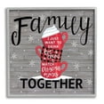thumbnail image 1 of Stupell Industries Inspirational Family Christmas Sentiments Hot Cocoa Mugs Stacked, 17 x 17,Design by Deb Strain, 1 of 5