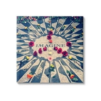 Stupell Industries Inspirational Imagine Phrases Inspirational Painting Gallery Wrapped Canvas Art Print Wall Art, 17 x 17