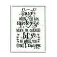 thumbnail image 1 of Stupell Industries Inspirational Life Quote Script Calligraphy Birch Pattern Graphic Art White Framed Art Print Wall Art, Design by Imperfect Dust, 1 of 7