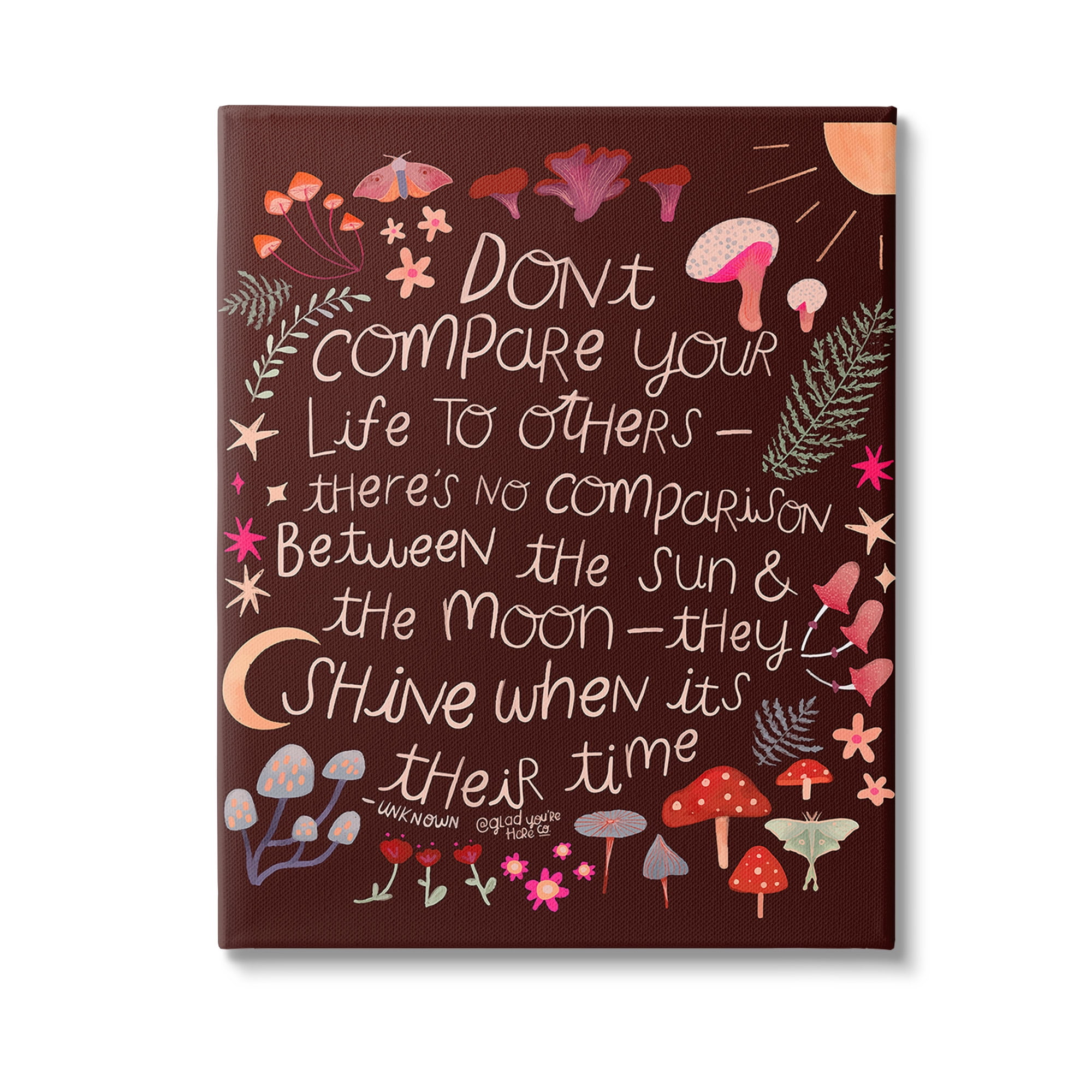 Stupell Industries Inspirational Nature Quote Inspirational Painting Gallery Wrapped Canvas Art Print Wall Art, 36 x 48