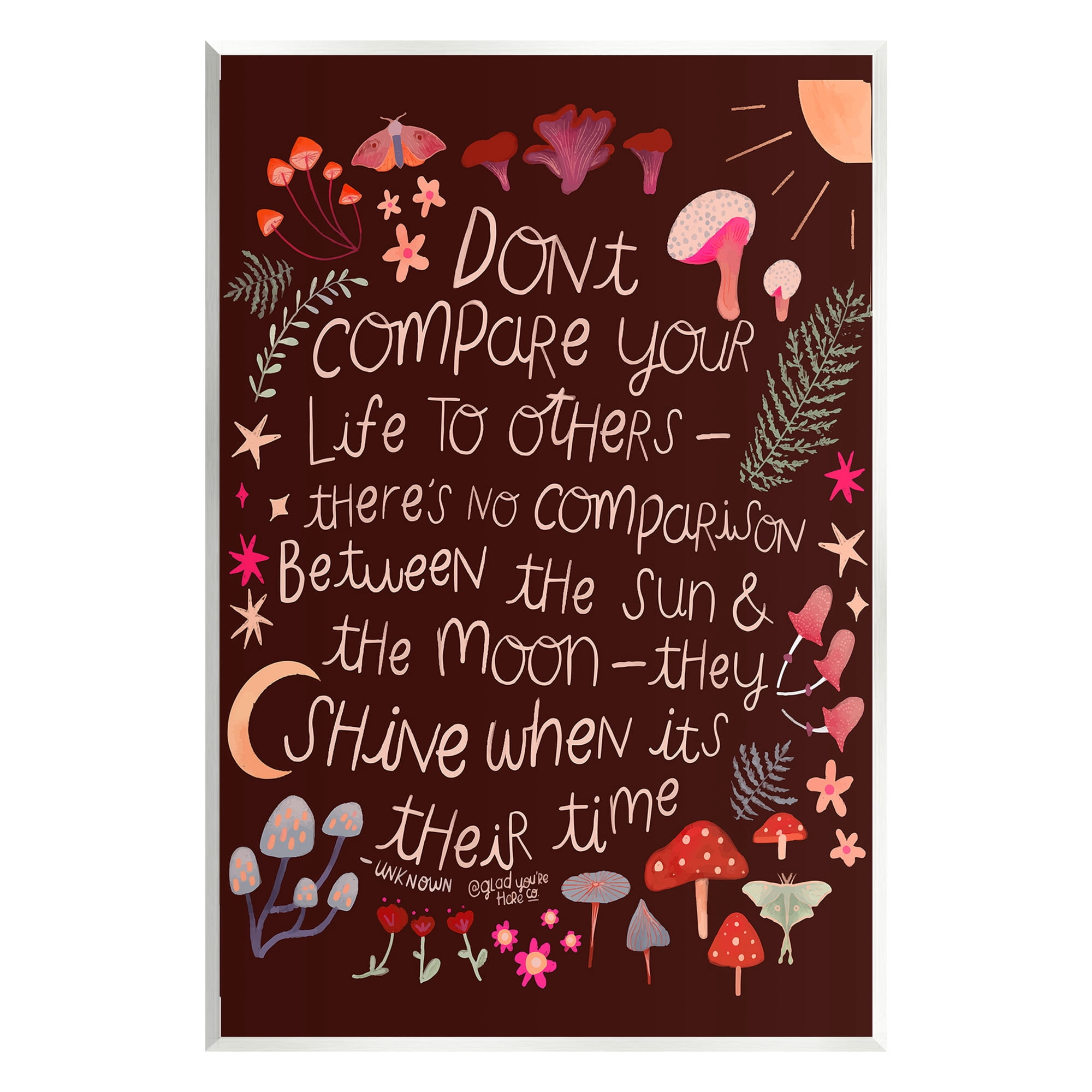 Stupell Industries Inspirational Nature Quote Inspirational Painting Unframed Art Print Wall Art, 13 x 19