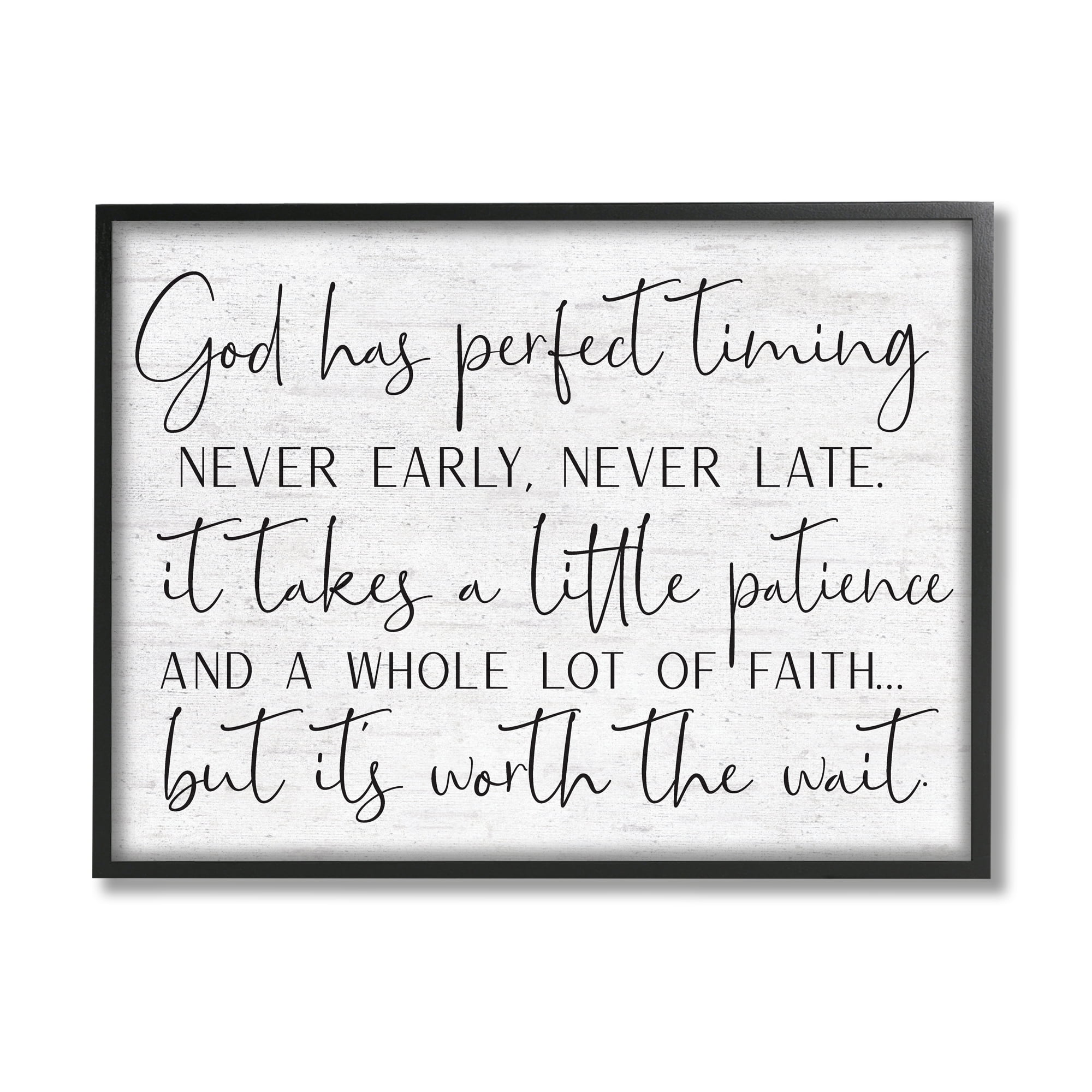 Stupell Industries Inspirational Patience Quote Religious Script Birch ...