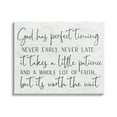 thumbnail image 1 of Stupell Industries Inspirational Patience Quote Religious Script Birch Pattern Graphic Art Gallery Wrapped Canvas Print Wall Art, Design by Lettered and Lined, 1 of 7