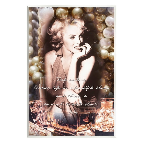 Stupell Industries Inspirational Smile Quote Inspirational Painting Unframed Art Print Wall Art, 10 x 15