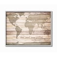 thumbnail image 1 of Stupell Industries Inspirational Word World Map Wood Texture Design Gray Farmhouse Rustic Framed Giclee Texturized Art by SD Graphics Studio, 1 of 3