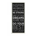 thumbnail image 1 of Stupell Industries Inspire Family Home Inspirational Word Black And White Design Wall Plaque Art by SD Graphics Studio, 1 of 6