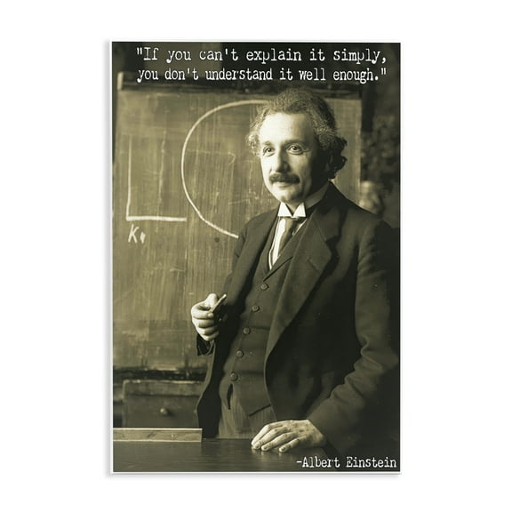 Stupell Industries Inspiring Einstein Quote People Painting Unframed Art Print Wall Art, 10 x 15