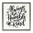 Stupell Industries Inspiring Humble & Kind Animals Painting Gray