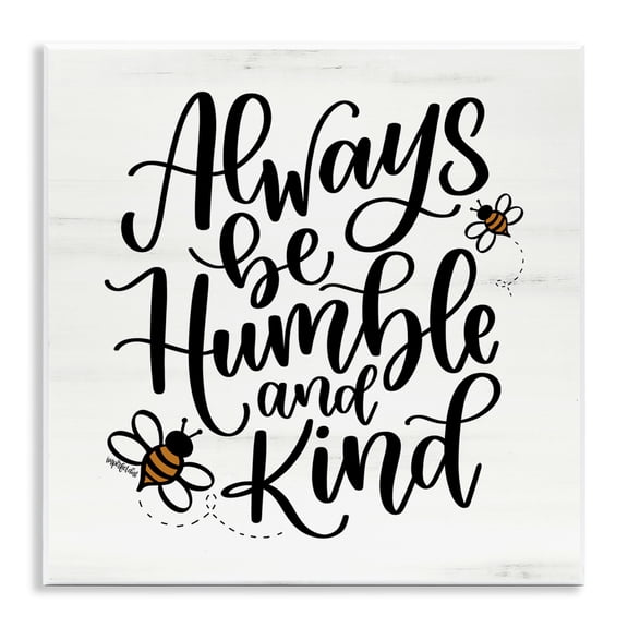 Stupell Industries Inspiring Humble & Kind Animals Painting Unframed Art Print Wall Art, 12 x 12