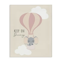 Stupell Industries Inspiring Keep On Dreaming Quotes and Sayings Painting Wrapped Canvas Canvas Art Print Wall Art, 16 x 20