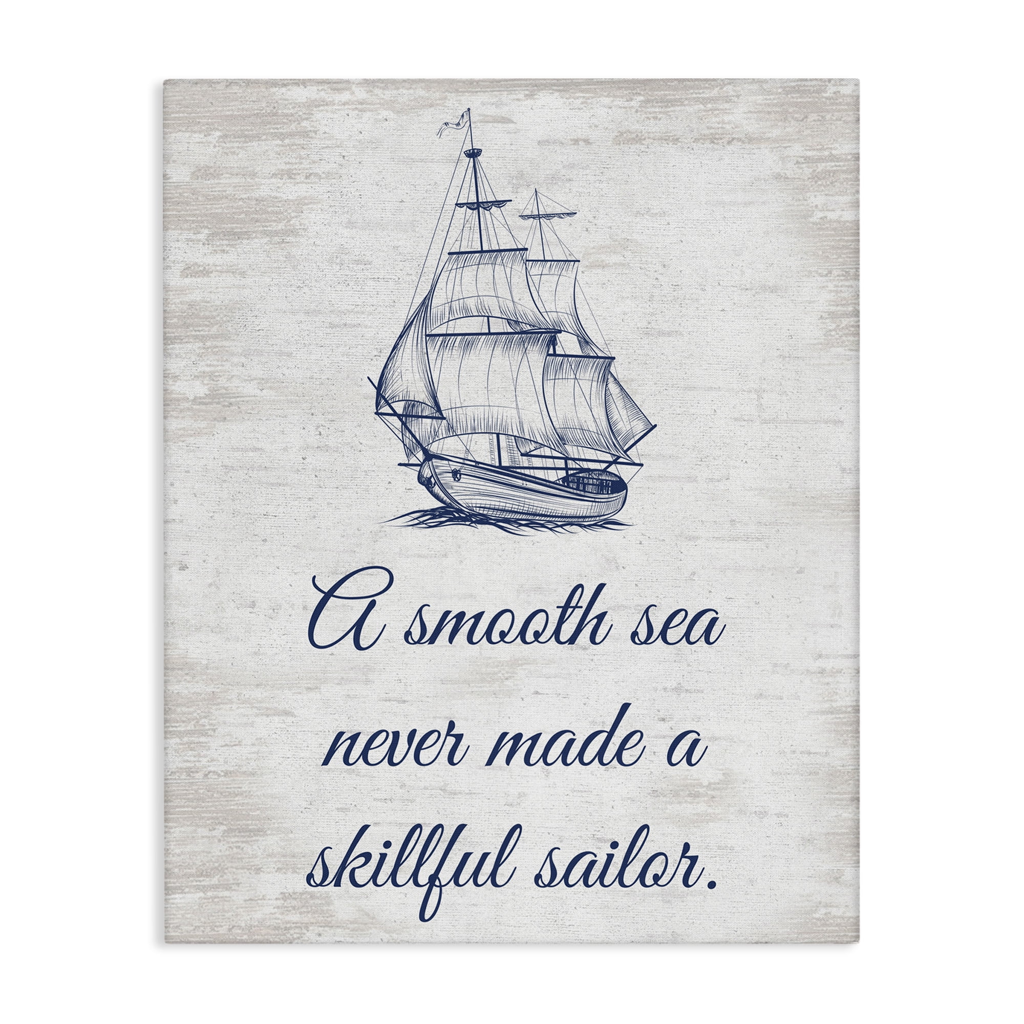 Stupell Industries Inspiring Skillful Sailor Transportation Painting Gallery Wrapped Canvas Art Print Wall Art, 36 x 48