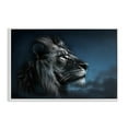 thumbnail image 1 of Stupell Industries Intense Gazing Lion Animals & Insects Painting White Framed Art Print Wall Art, 30 x 20, 1 of 10
