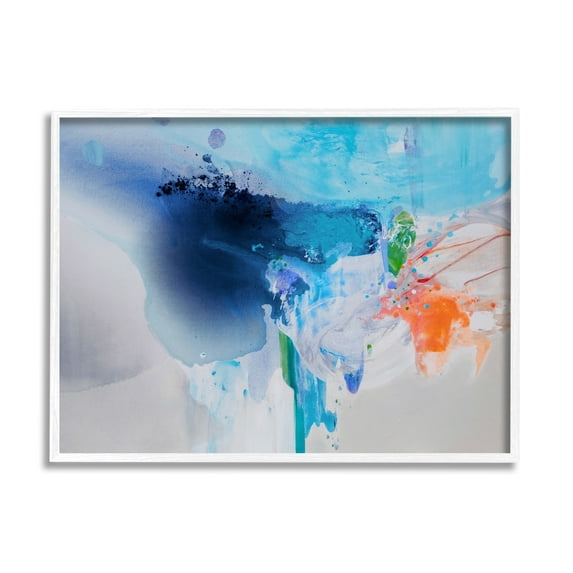 Stupell Industries Intense Painting Abstract Water Splash Fluid Ink Dilution,20 x 16, Design by Lina Alattar