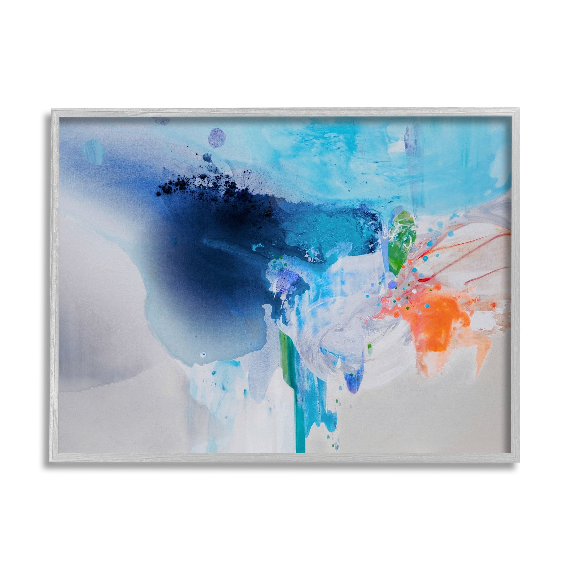Stupell Industries Intense Painting Abstract Water Splash Fluid Ink Dilution,30 x 24, Design by Lina Alattar