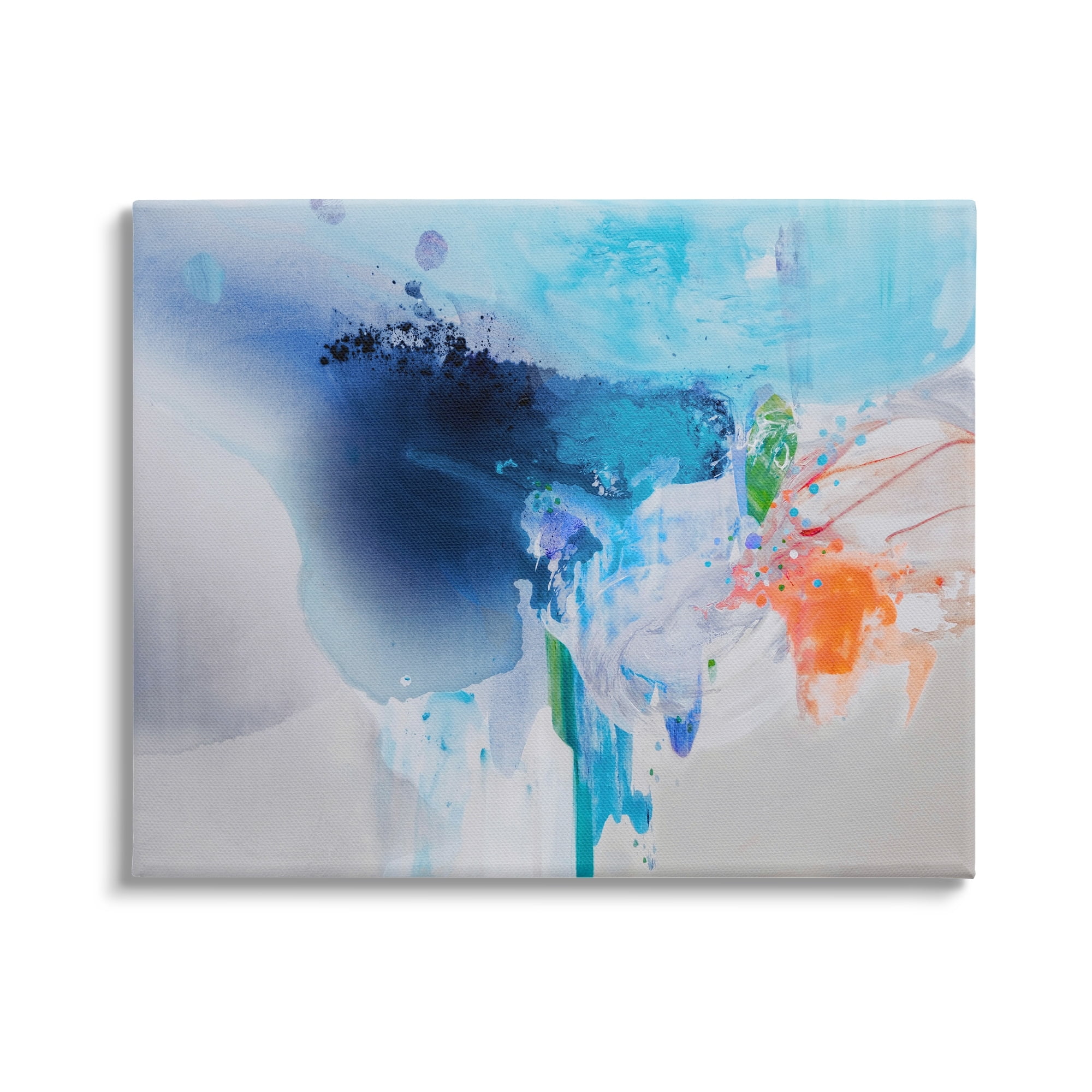 Stupell Industries Intense Painting Abstract Water Splash Fluid Ink Dilution,48 x 36, Design by Lina Alattar