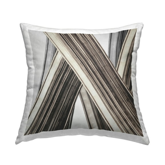 Stupell Industries Intersecting Lines Abstract Decorative Printed Throw Pillow Design by PI Studio.