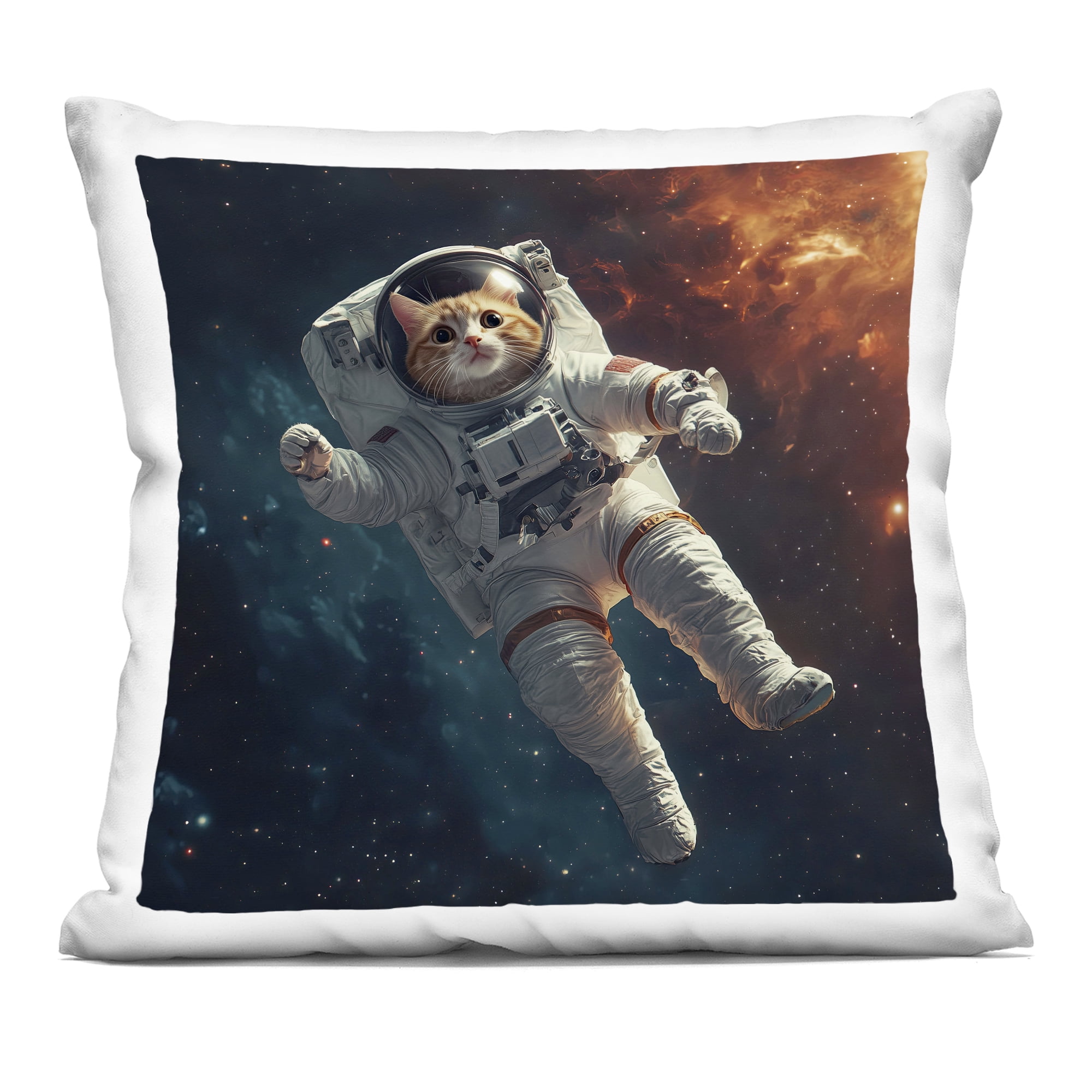 Stupell Industries Interstellar Cat Astronaut Decorative Printed Throw Pillow, design by Jim Baldwin
