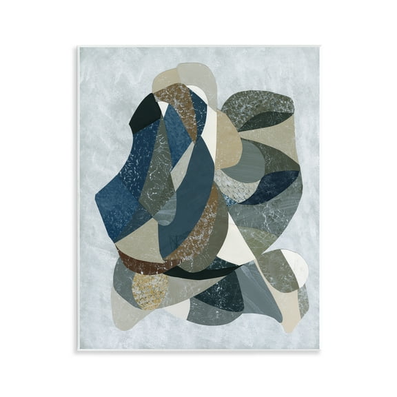 Stupell Industries Intertwined Geometric Shapes Geometric Painting Unframed Art Print Wall Art, 11 x 14