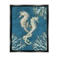 thumbnail image 1 of Stupell Industries Intertwined Seahorses Playa Sealife Graphic Art Jet Black Floating Framed Canvas Print Wall Art, Design by Paul Brent, 1 of 6