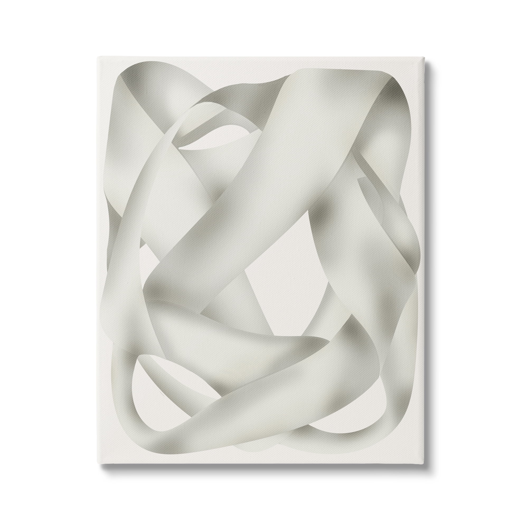 Stupell Industries Intertwining Abstract Shape Abstract Painting Gallery Wrapped Canvas Art Print Wall Art, 24 x 30