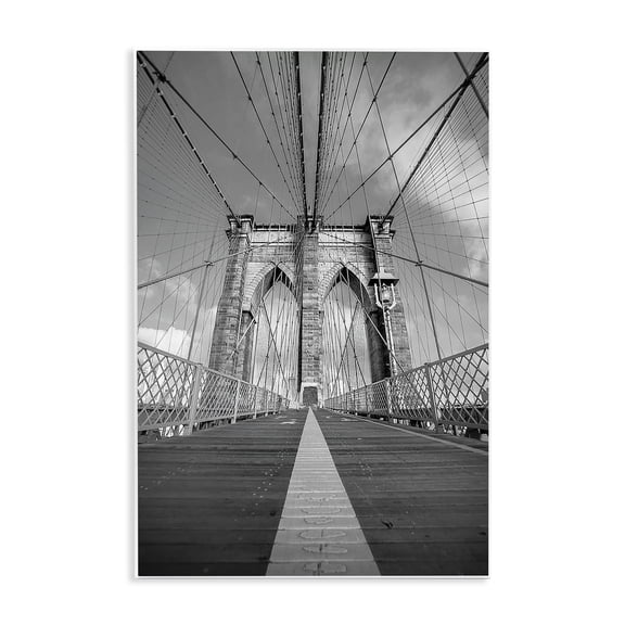 Stupell Industries Intertwining Industrial Bridge Wall Plaque Art design by Sophie 6, 19 x 13