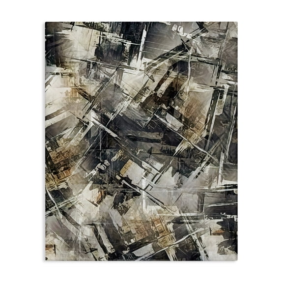 Stupell Industries Contemporary Intricate Abstract Industrial Concept Modern Illustration Canvas Art, 30 x 40, by Alpenglow Workshop