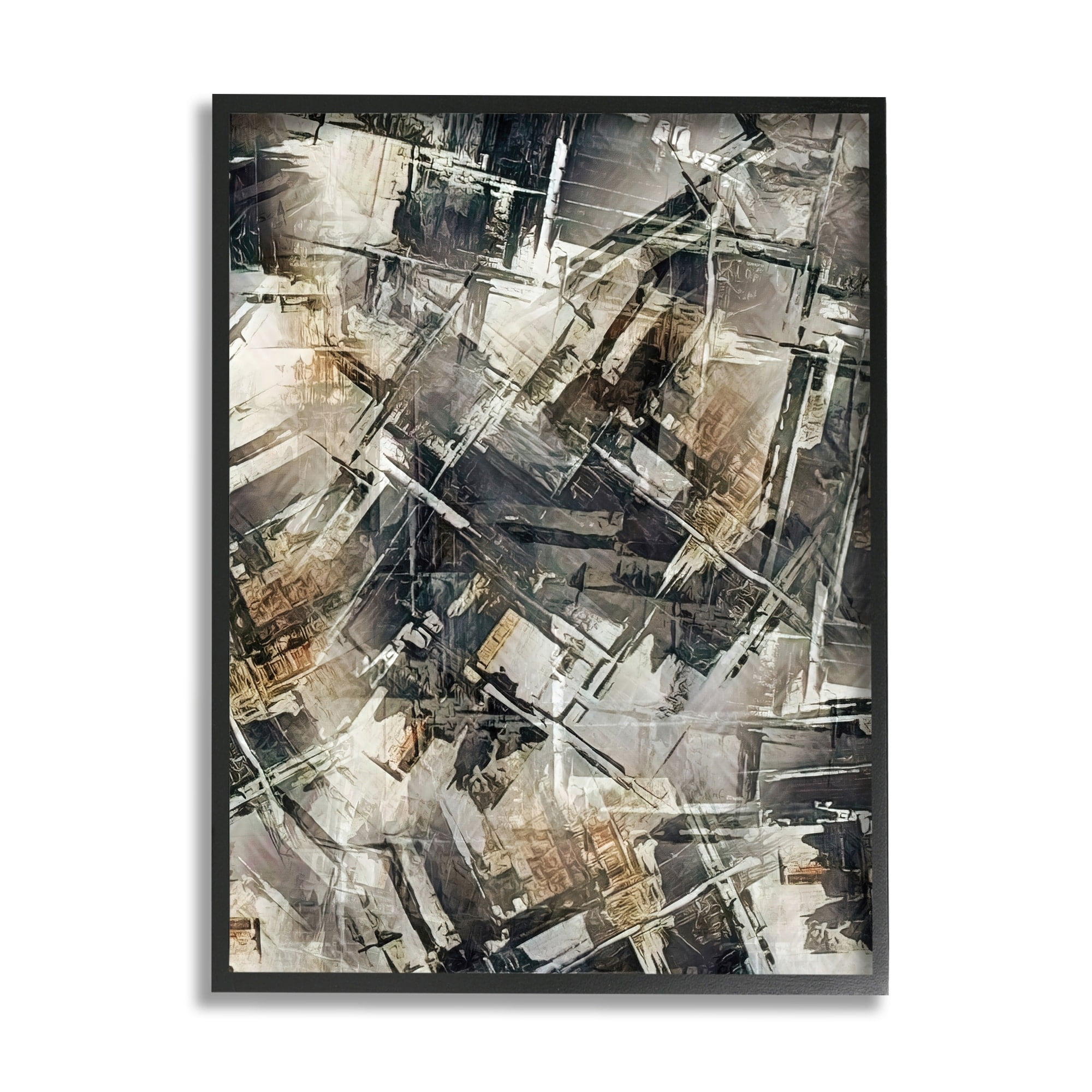 Stupell Industries Intricate Abstract Industrial Concept Modern Illustration Framed Wall Art, 24 x 30, Design by Alpenglow Workshop