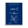 thumbnail image 1 of Stupell Industries Intricate Aircraft Vehicle Blueprint Graphic Art Gray Framed Art Print Wall Art, Design by Karl Hronek, 1 of 8