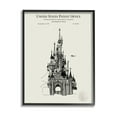 thumbnail image 1 of Stupell Industries Intricate Castle Blueprint Diagram Graphic Art Black Framed Art Print Wall Art, Design by Karl Hronek, 1 of 7