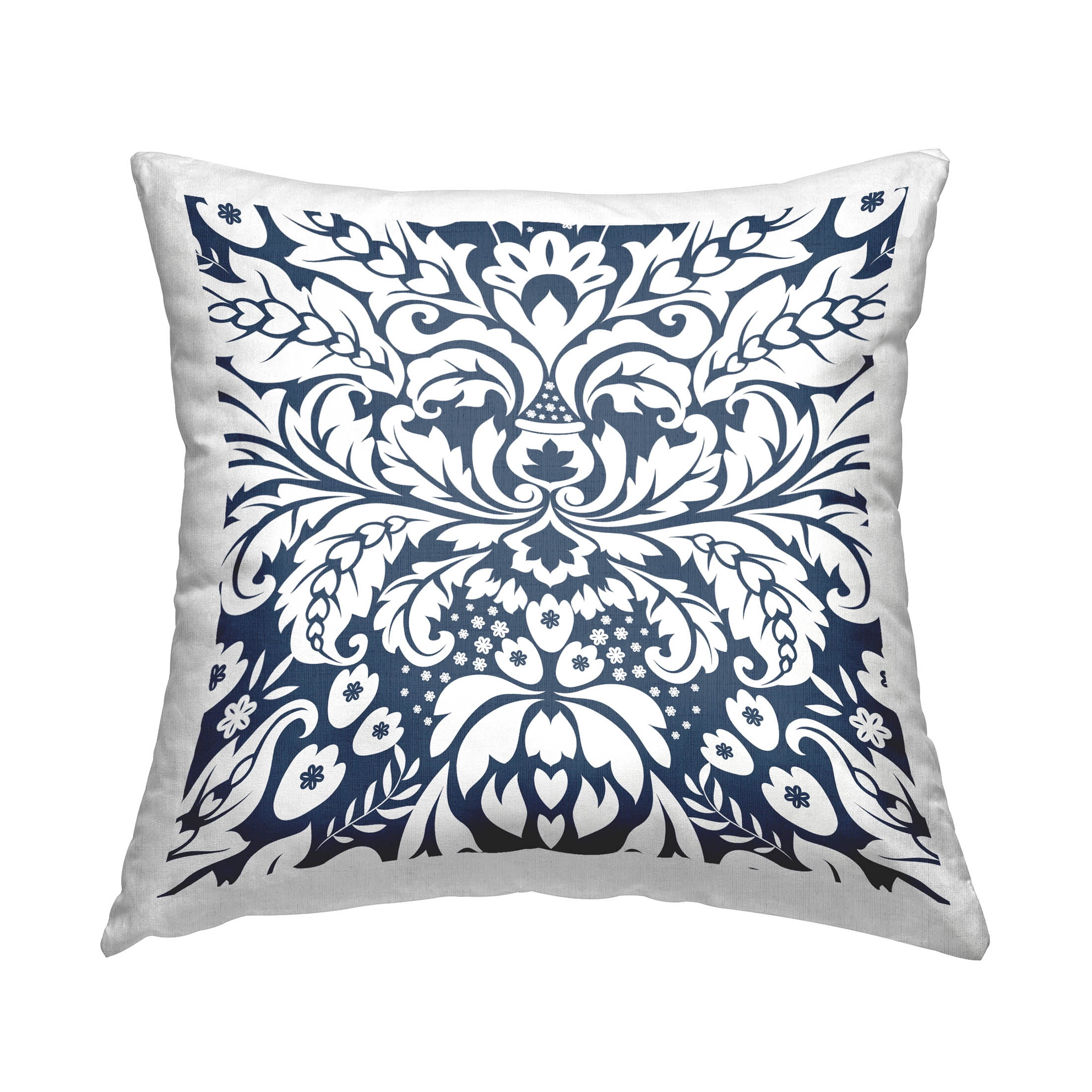 Stupell Industries Intricate Floral Damask Pattern Printed Throw Pillow Design by George Tygert