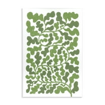 Stupell Industries Intricate Green Vine Pattern Floral & Botanical Painting Unframed Art Print Wall Art, 10 x 15