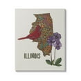 thumbnail image 1 of Stupell Industries Intricate Paisley State Illinois Graphic Art Gallery Wrapped Canvas Print Wall Art, Design by Valentina Harper, 1 of 7