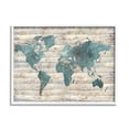 thumbnail image 1 of Stupell Industries Intriguing Blue Patterned Map on Rustic Design, 16 x 20,Design by Ziwei Li, 1 of 7