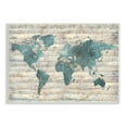 thumbnail image 1 of Stupell Industries Intriguing Blue Patterned Map on Rustic Design Designed by Ziwei Li, 1 of 6