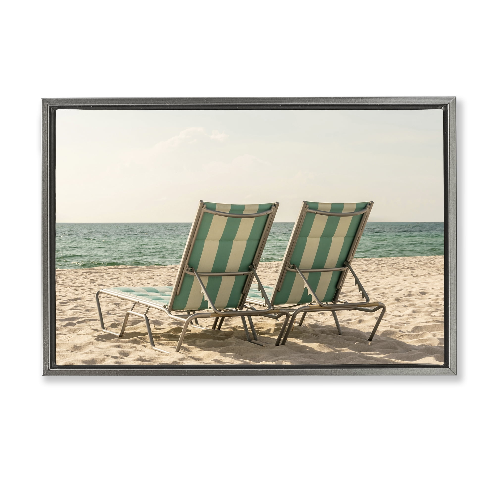 Stupell Industries Invitation To Relaxation Gray Framed Floater Canvas Wall Art, design by Elena Chukhlebova