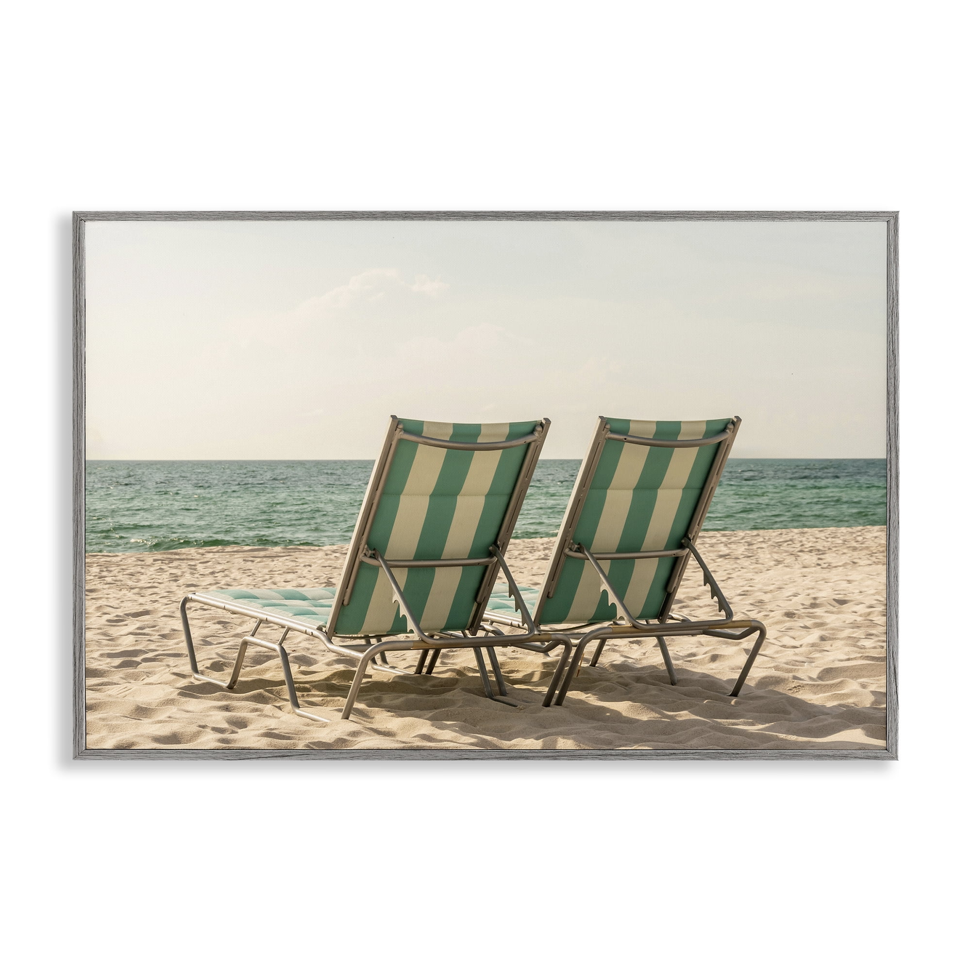 Stupell Industries Invitation To Relaxation Gray Framed Giclee Art, design by Elena Chukhlebova